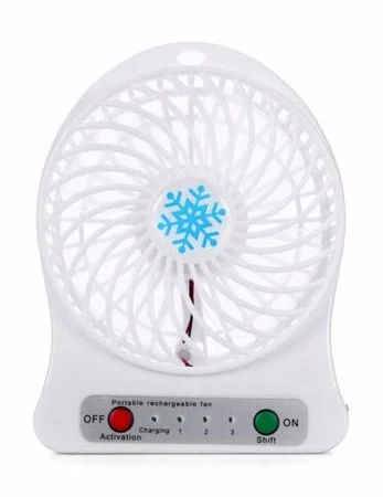 Pazariz 3 Kademeli Şarjlı Masa Üstü Usb Mini Taşınabilir Vantilatör Fan