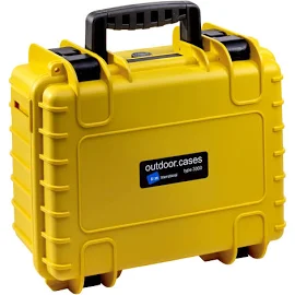 B&W Type 3000 Outdoor Case - Yellow with Foam