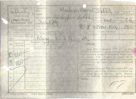 Maliye Bakanlığı Vergi Dairesi Arazi Vergisi Tahakkuk Fişi - 25.8.1980