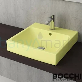 BOCCHI Scala Tezgah Üstü Lavabo, 48 cm, Mat Sarı