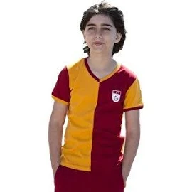 Galatasaray Metin Oktay Çocuk Forma-Orjinal Lisanslı Forma - Siyah - Kırmızı - 7 - 8 Yaş