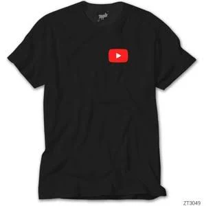 Wakha Youtube Siyah Tişört
