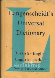 Langenscheidt's Universal Dictionary '' Turkish-English / English-Turkish ''