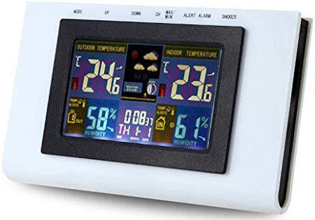 Dijital Renkli Kablosuz Hava İstasyonu TS-H127G