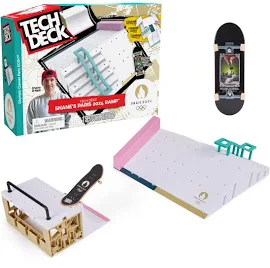 Tech Deck - Parmak Kaykay - Park X-Connect Shane O'Neill - Resmi Lisanslı Ürün Olimpiyat Oyunları Paris 2024 - Modüler Kaykay Parkı - Mini Parmak