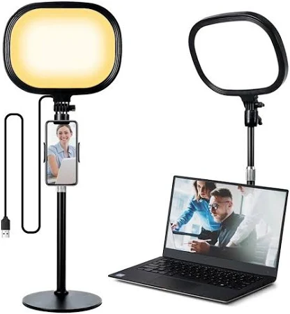 Coverzone Beyaz Sarı Led Aydınlatma Video Ve Fotoğraf Çekimi Için Sürekli Işık Youtuber Twich Yayın Işığı Ürün Göresel Fotoğraflama Tripodlu