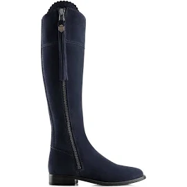 Fairfax and Favor Suede Regina Sporting Fit Boots, Navy, Boot Size: UK 9 / Euro 43