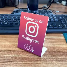 3 "X4", takipçilerinizi Instagram Facebook NFC Socail Media Tap ekran standımızla hızlı ve kolay bir