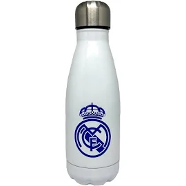 Real Madrid Şişe Su Paslanmaz Çelik 500 ml Futbol Takımı RM Kalkanı Mavi