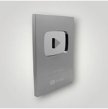 Youtube Plaket Gümüş