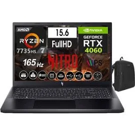 Acer Nitro V15 ANV15-41 Amd Ryzen7 7735HS 96GB Ddr5 Ram 1tb SSD Freedos 15.6 Inç Fhd 165Hz 8gb RTX4060 Taşınabilir Bilgisayar NHQSFEY00314+WEBLEGEL...