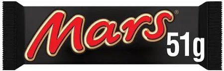 Mars Chocolate Bars 51G x 3 Pack UK Import