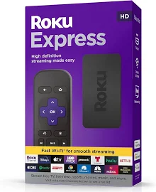 Roku Express New, 2022 Hd Streaming Device With High-speed Hdmi Cable And Simple Remote, Guided Setup, And Fast Wi-fi | Ubuy