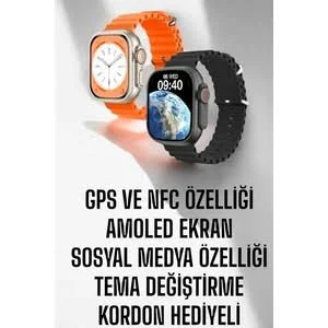 Akıllı Saat Sağlık Takibi Spor Modları Chatgpt Entegrasyon ve Sesli Asistan - 001-Renkli