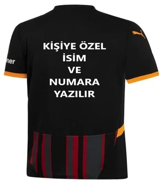 Galatasaray Forma Siyah Ki̇şi̇ye Özel İsi̇mli̇ Ve Numara Baskili Hedi̇ye Yetişkin Futbol Forması F34
