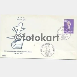 1972 İzmir Balkan Oyunları Atletizm Yarışma FDC