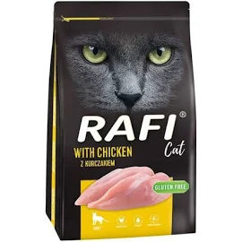 Сухой корм Для котов Rafi Cat с курицей для взрослых кошек 7 кг