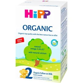 Дитяча суха органічна молочна суміш HiPP Organic 2 для подальшого годування, з 6 місяців, 300 г