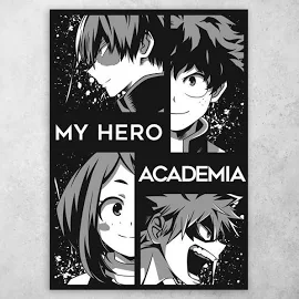 Аниме плакат постер "Моя геройская академия / Boku no Hero Academia" No4 А3