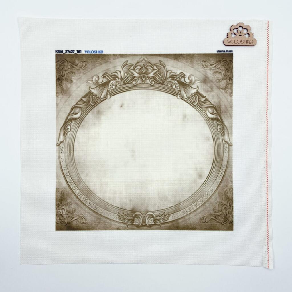 Канва КЗ16_27х27_1061 Канва Zweigart з фоновим малюнком Aida 16, 27х27 см. Voloshka