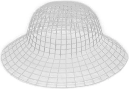 Пластикова канва для капелюхів, Білий - канва, полотно для вишивання