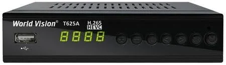 Цифровий ефірний тюнер Т2 World Vision T625A з LAN та навчальним пультом. ТВ тюнери