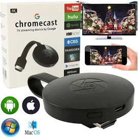 Беспроводная медиаприставка Wi-Fi Google 4k Chromecast