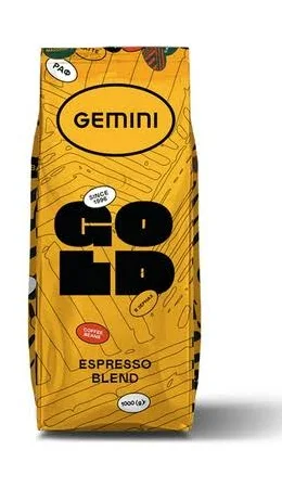 Кава в зернах Gemini Espresso Gold 1 кг. Кава