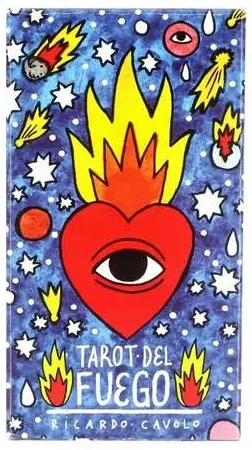 Карти таро Fournier Tarot del Fuego by Ricardo Cavolo 1 колода х 78 карт (8420707450991). Карти Таро
