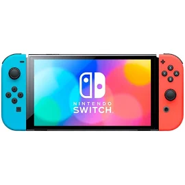 Портативна ігрова приставка Nintendo Switch OLED with Neon Blue and Neon Red Joy-Con