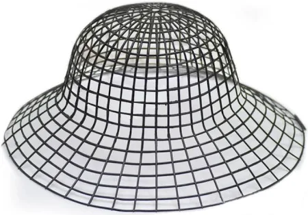 Пластикова канва для капелюха, Чорний - канва, полотно для вишивання