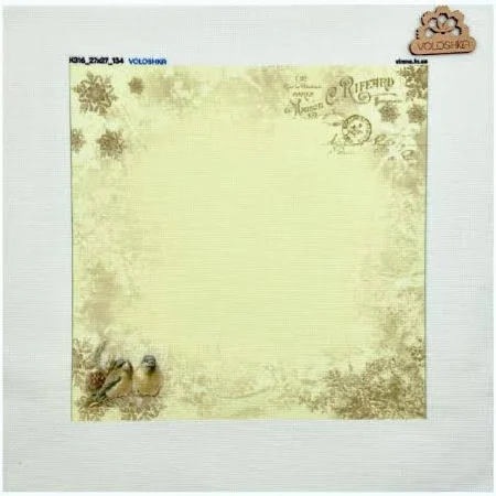 Канва КЗ16_27х27_1034 Канва Zweigart з фоновим малюнком Aida 16, 27х27 см. Voloshka