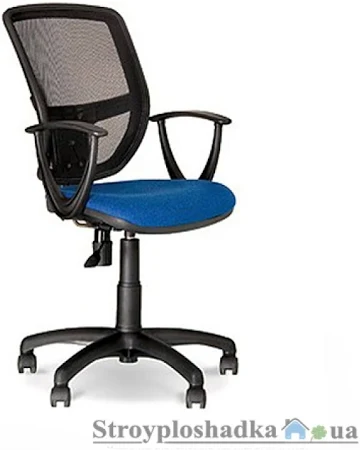 Офісне крісло Nowy Styl Betta GPT OH/16 C-14, 46х44х84-97 см, пластикова хрестовина, тканина, синій