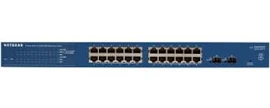 NETGEAR Комутатор GS724T 24xGE, 2xGE SFP, керований L2 Shvidko - Порадуй Себе