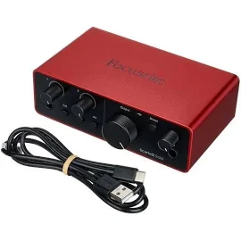 USB аудиоинтерфейс Focusrite Scarlett Solo 4th Gen-звуковые картыFocusrite