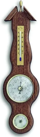 Механічна метеостанція TFA з масиву дуба 201038