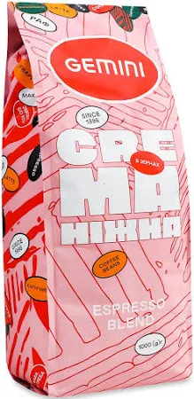 Кава в зернах Gemini Crema Ніжна 1кг