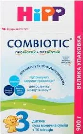 Детская сухая молочная смесь Combiotic 3" для последующего кормления, 900г - HiPP Детская сухая молочная смесь Combiotic 3" для последующего