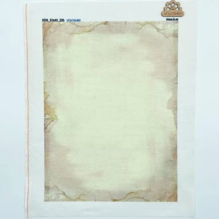 Канва КЗ16_30х40_2026 Канва Zweigart з фоновим малюнком Aida 16, 30х40 см. Voloshka