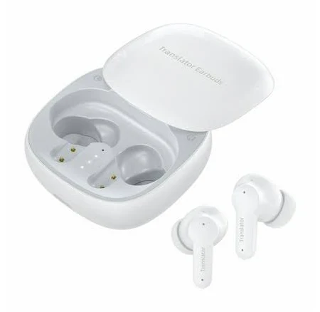 Навушники із синхронним перекладом голосу Wooask M3 AI електронний перекладач із пакетом offline White. Електронні перекладачі