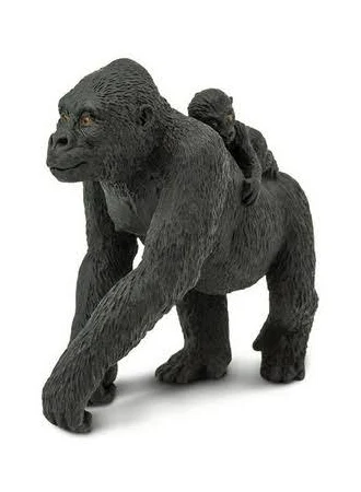 Мавпа Західна рівнинна горила з дитинчатою Safari Ltd 294729. Ігрові фігурки