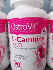 Жироспалювач l-carnitine ostrovit 1000 мг. 90 таб (польща).