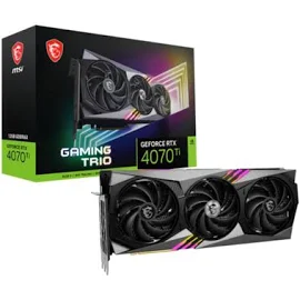 MSI Видеокарта GeForce RTX 4070 TI 12GB GDDR6X GAMING TRIO