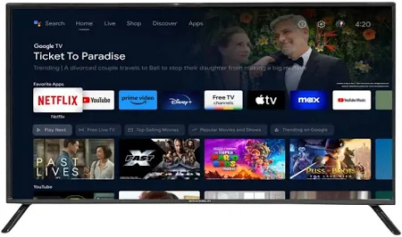 Телевізор Grunhelm 24H300-GA11 24" Телевізор з ютубом Телевізор з інтернетом та wi fi Розумний телевізор