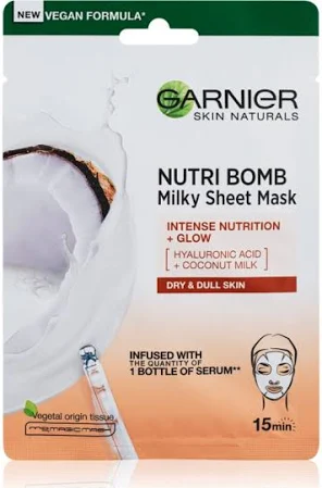 маска для обличчя Garnier Skin Naturals Тканинна Живлення-Бомба 28 г