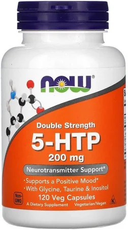 5-HTP гідрокситриптофан Now Foods (5-HTP Hydroxytryptophan) 200 мг 120 рослинних капсул / 5-HTP (5-Гідрокситриптофан) /