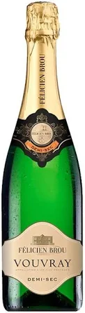 Ігристе вино Вувре, Фелісьон Бру Vouvray, Felicien Brou, біле напівсухе 0.75л