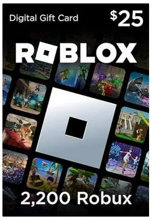 Картка поповнення Roblox Gift Card на 2200 ROBUX | 25$ (USD). Картки доступу, активації та онлайн-поповнення пакетів