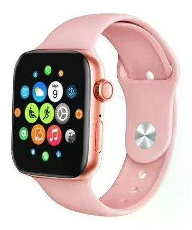 Смарт-годинник T500+ HiWatch, дзвінки, тиск, пульс, кисень, фітнес-трекер для Android та iOS рожевий. Смарт-годинники