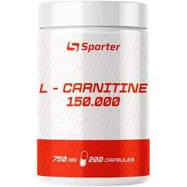 Жироспалювач Sporter L-Carnitine 150000, 200 капсул EXP